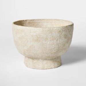 10" Pedestal Paper Mache Bowl - Threshold designed with Studio McGee